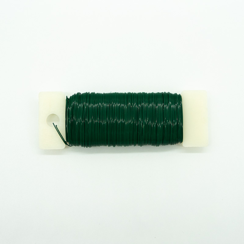 Drut florystyczny na szpuli | 0,5x100g | zielony - obrazek 2