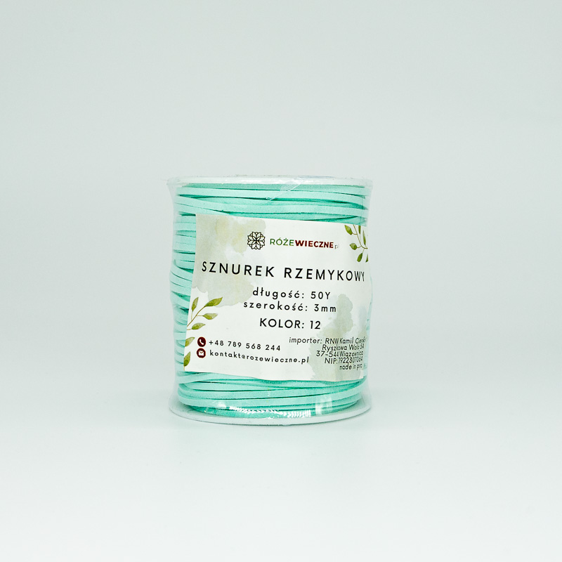 Sznurek rzemykowy | 3mmx50y | Kolor 12 - obrazek 3