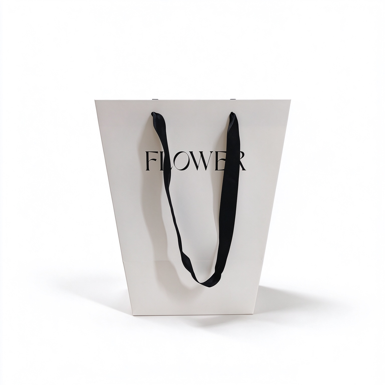TR-BIG-3019533-WHITE Torba na kwiaty | 10 szt. | 30x19,5x33 cm | trapez | biała - obrazek 1